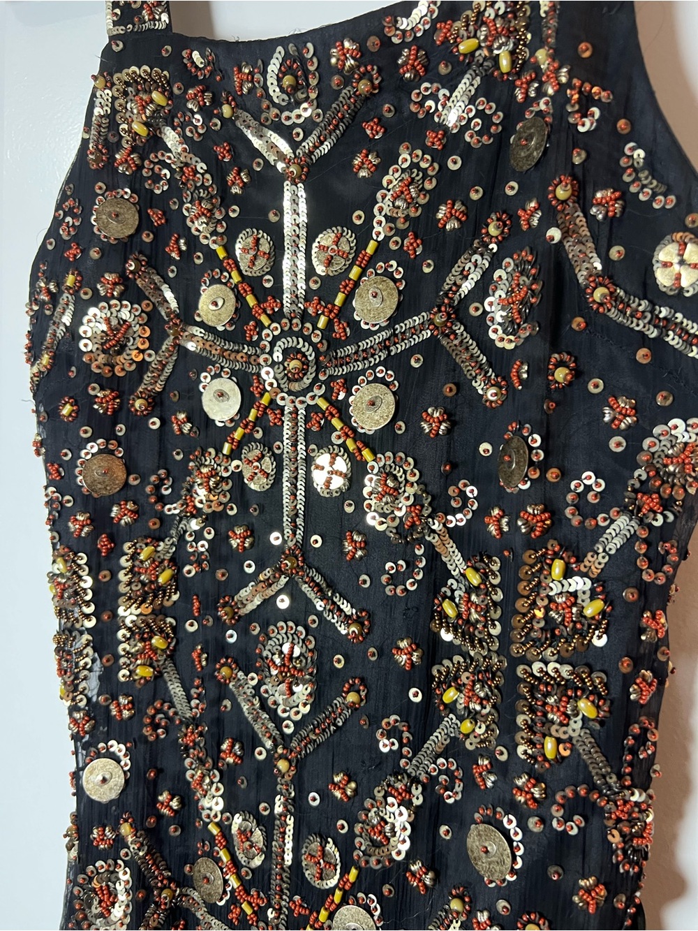 [FARM RIO] Black Sequin Embellished Evening Dress - Picture 2 of 12